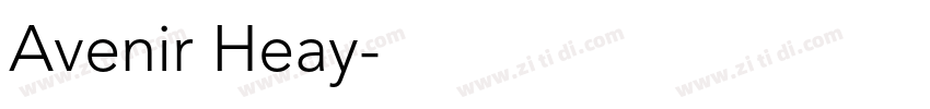 Avenir Heay字体转换